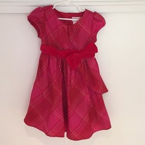 American Girl toddler girls red & pink dress
